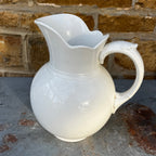 Vintage White Ceramic Jug, Maastricht Ceramics