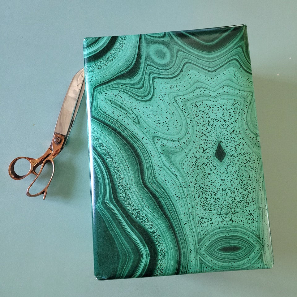 Malachite Wrapping Paper