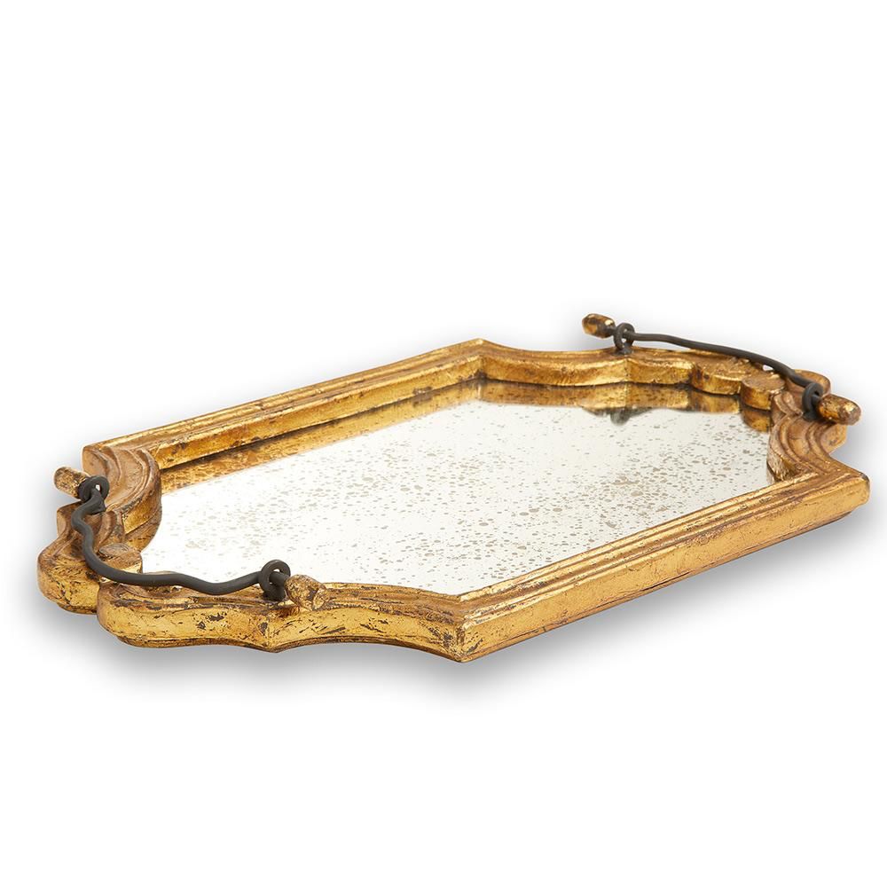 Glass mirror tray