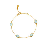 Marilyn Bracelet in Gold with Sky Blue Topaz