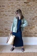 Megan Oversized Organic Cotton Midi Dress