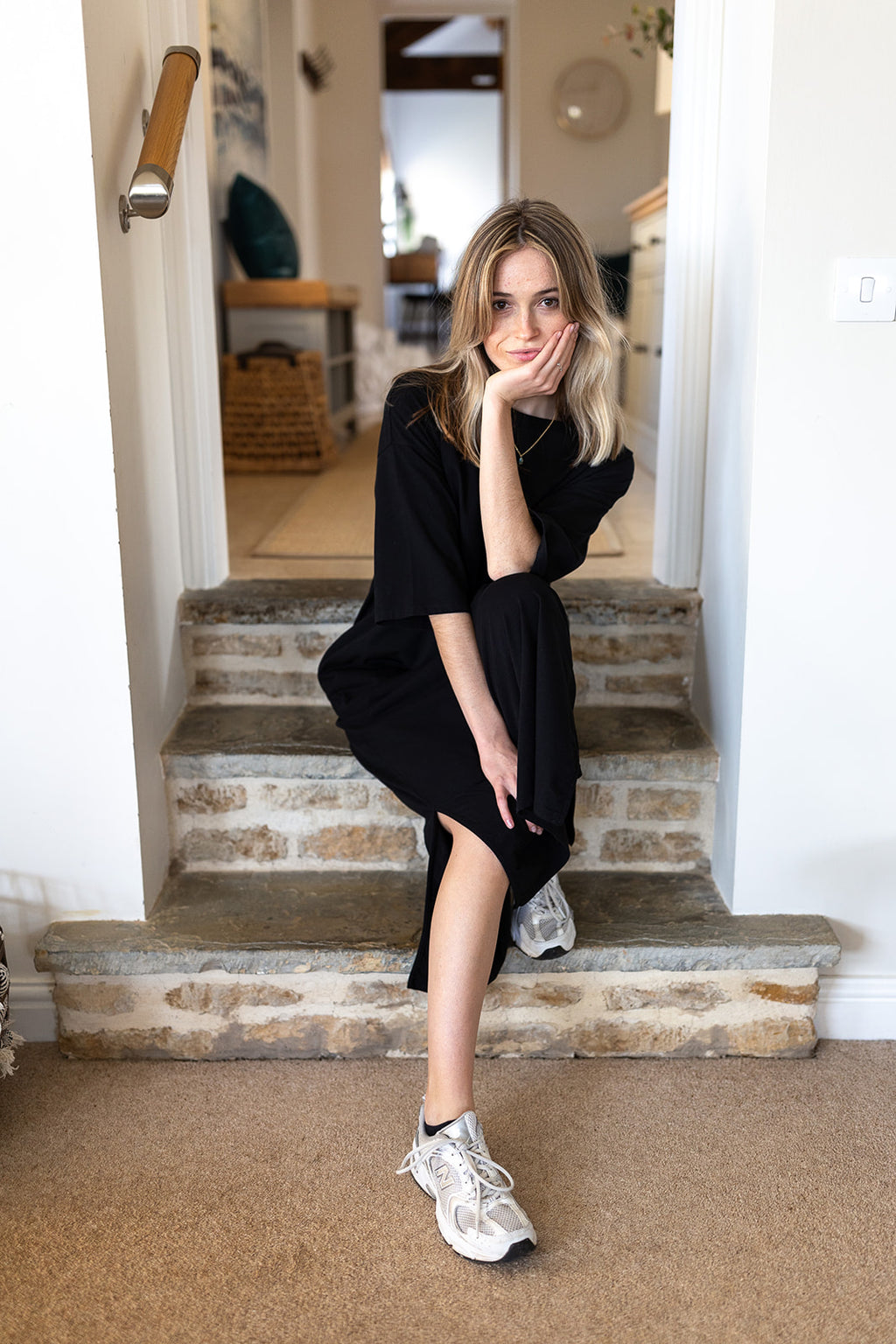 Megan Oversized Organic Cotton Midi Dress