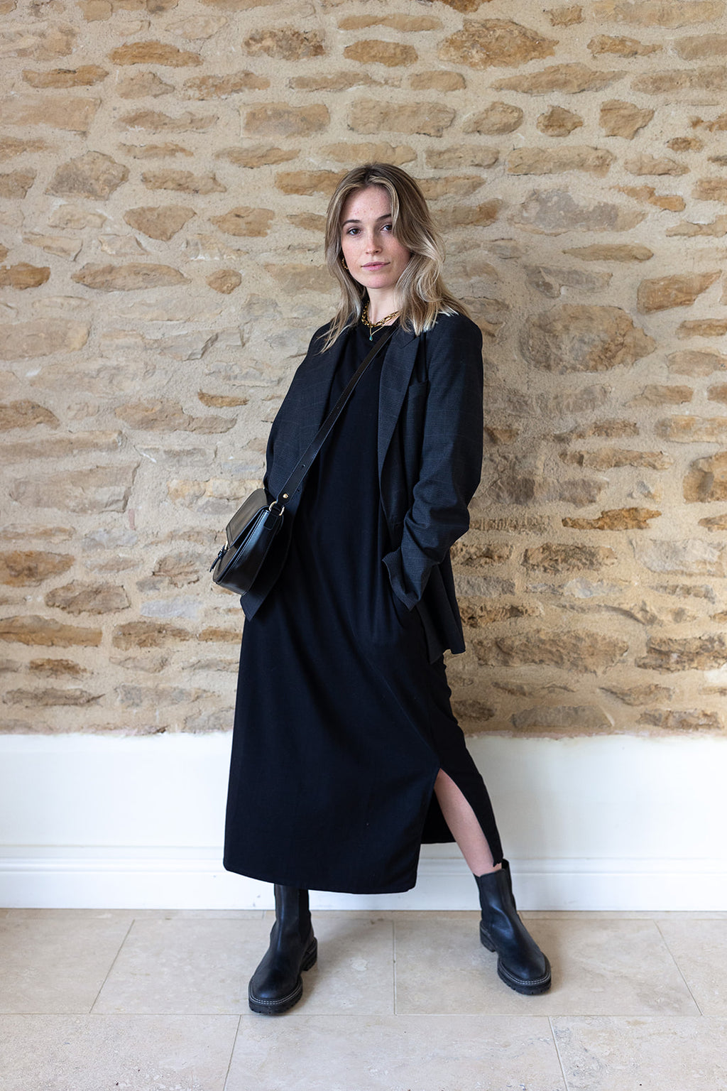 Megan Oversized Organic Cotton Midi Dress