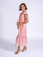 'MELBOURNE' DRESS IN STRAWBERRY