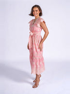 'MELBOURNE' DRESS IN STRAWBERRY