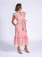 'MELBOURNE' DRESS IN STRAWBERRY