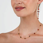 Marilyn Necklace in Gold with Garnet
