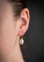 Pearl drop earrings