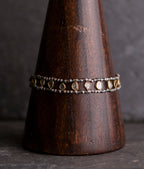 Diamond uncut and oxidised silver bracelet