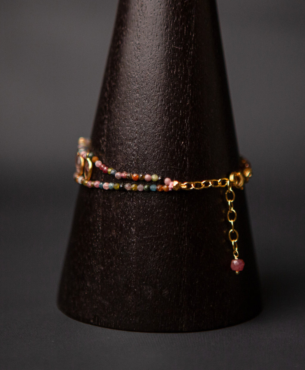 Tourmaline gold vermeil bracelet