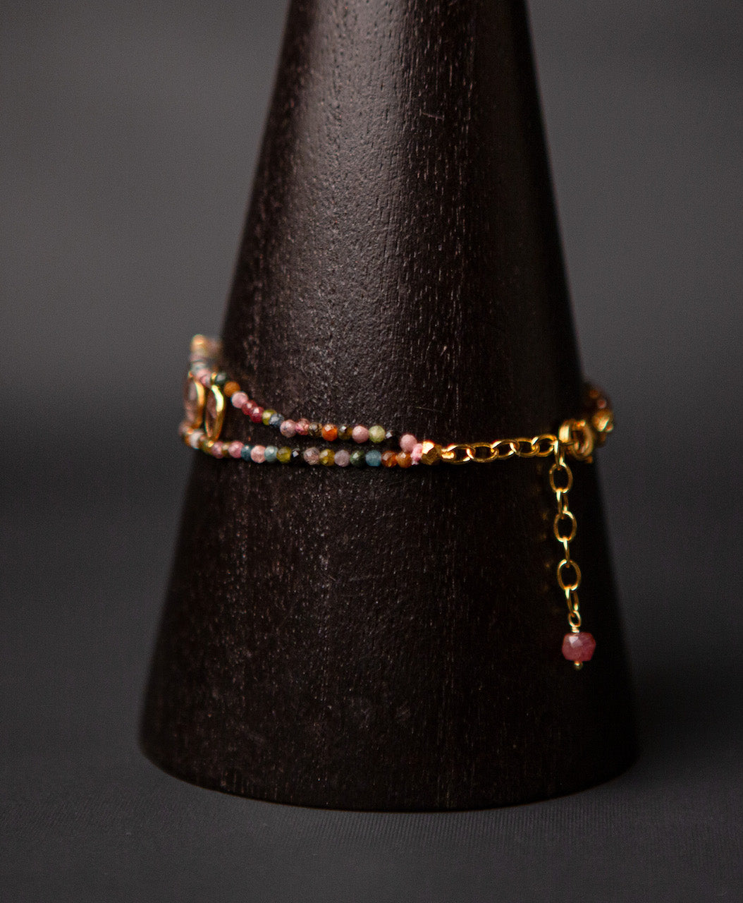Tourmaline gold vermeil bracelet