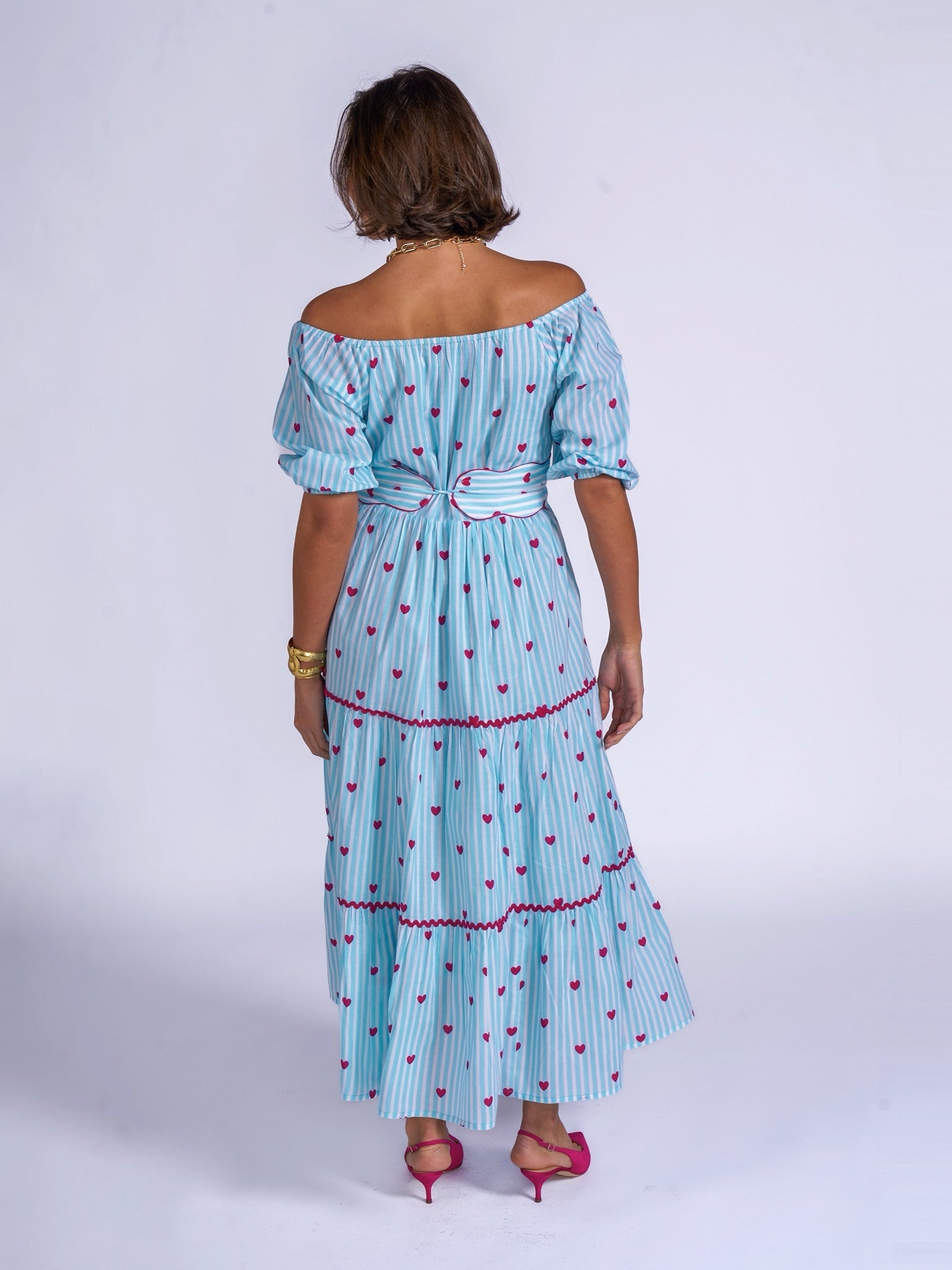 'MICHELE' DRESS IN PINK HEART