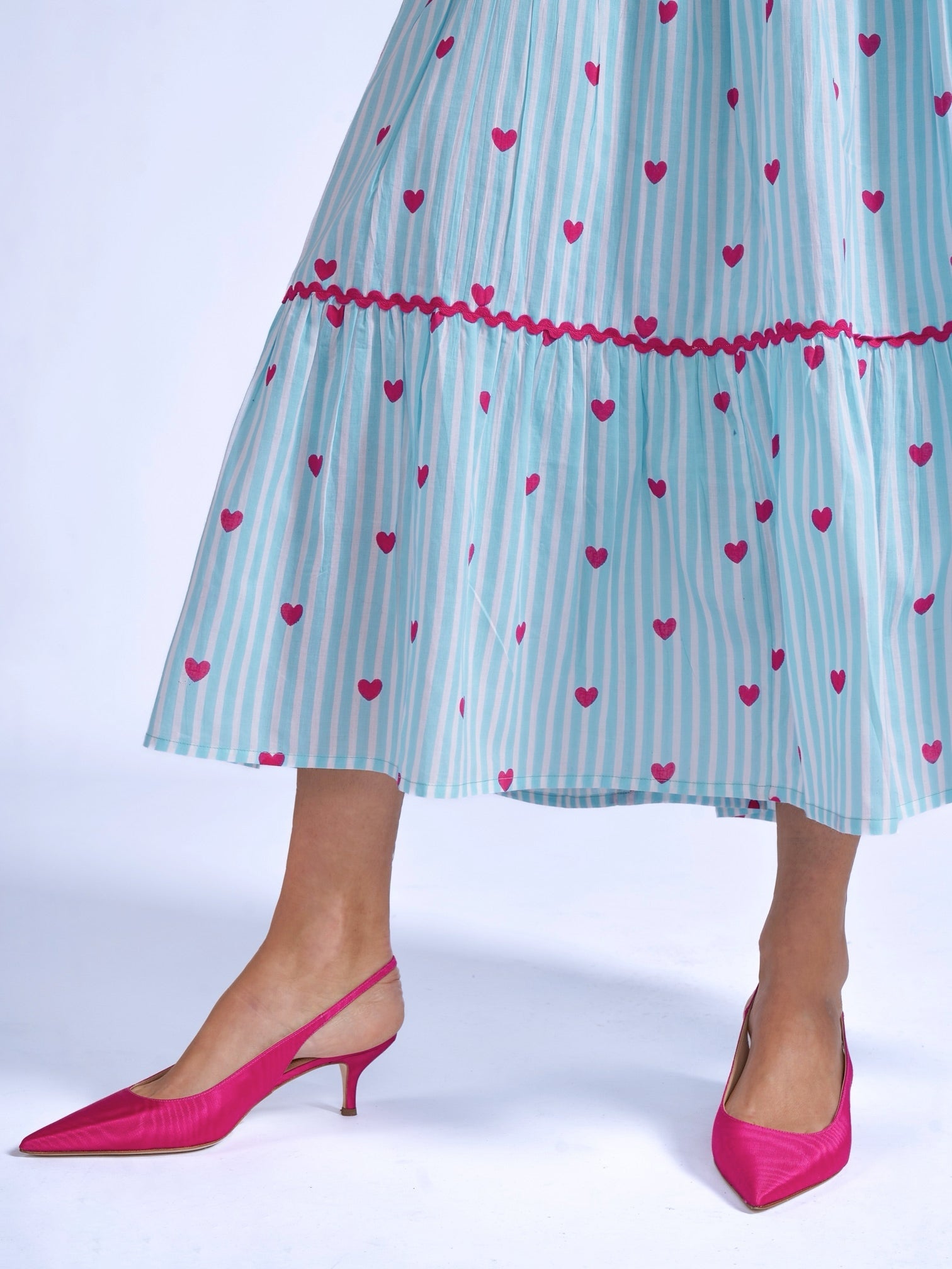 'MICHELE' DRESS IN PINK HEART