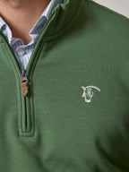 The Weekend Quarter-Zip in Mid-Green