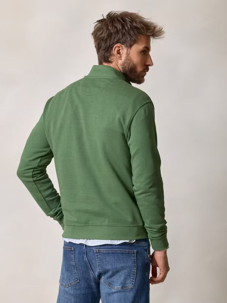 The Weekend Quarter-Zip in Mid-Green