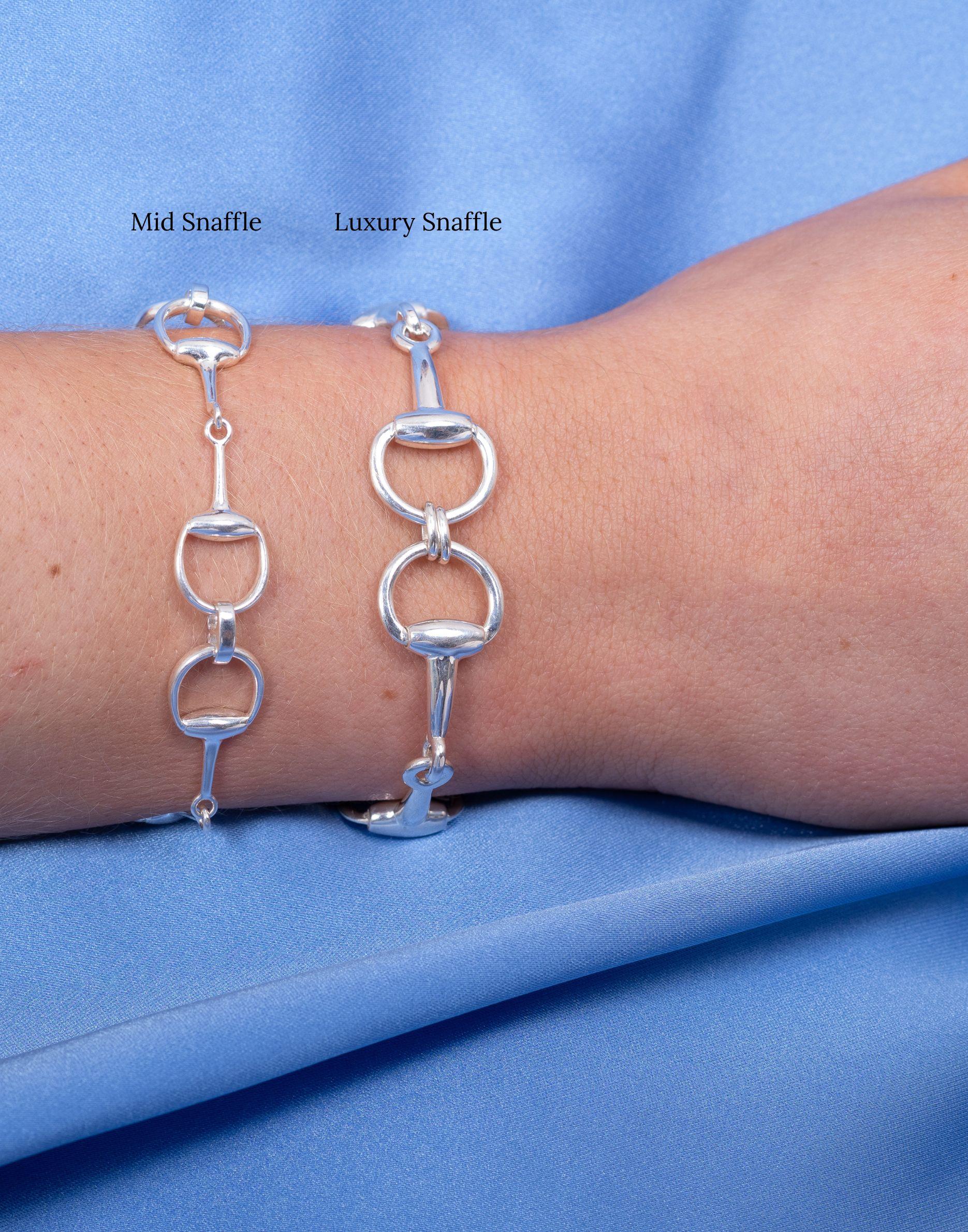 Mid Silver Snaffle Bracelet