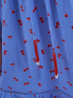 'MISHA' DRESS IN BLUE CHERRY
