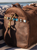 Leather Explorer Duffle Bag - Mocha