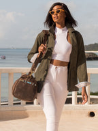 Leather Explorer Duffle Bag - Mocha