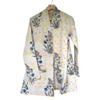 Moghul Yellow & Blue Long Kantha Coat