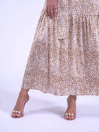 'MONACO' DRESS SNOW LEOPARD