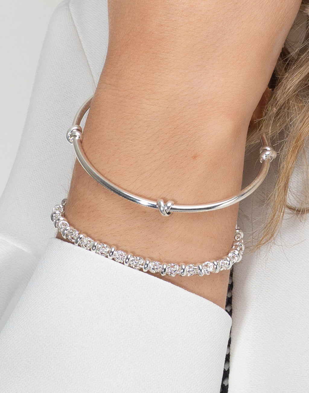 Morton Silver Knot Bangle