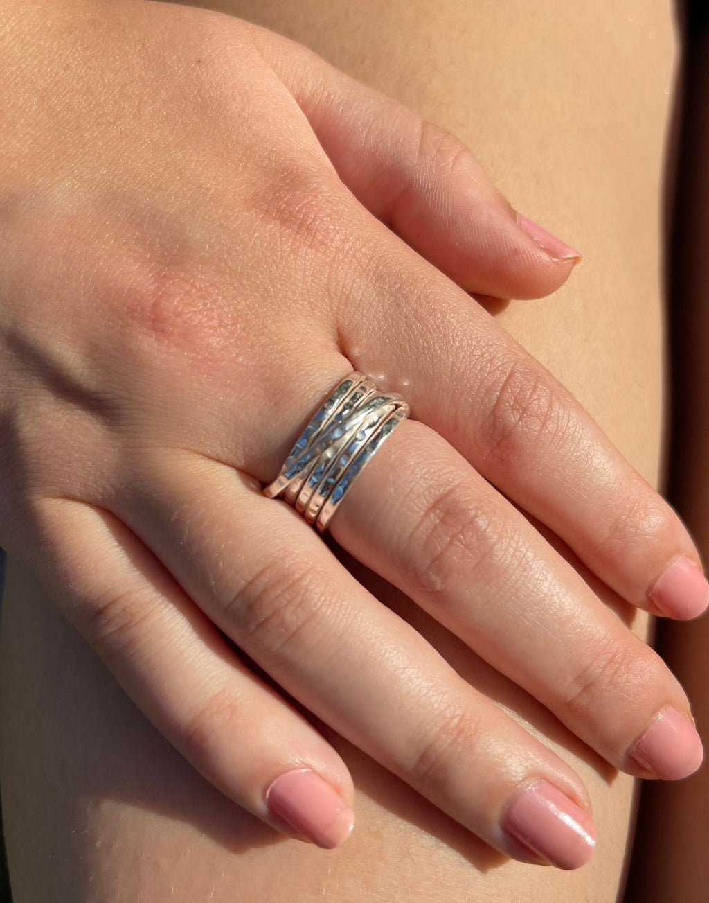 Multi Band Silver Ring