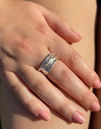 Multi Band Silver Ring