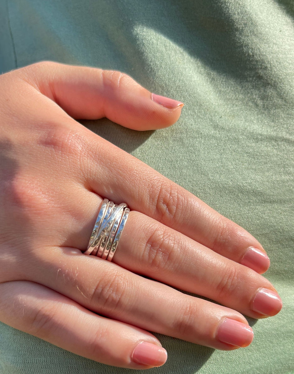 Multi Band Silver Ring