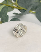 Multi Band Silver Ring