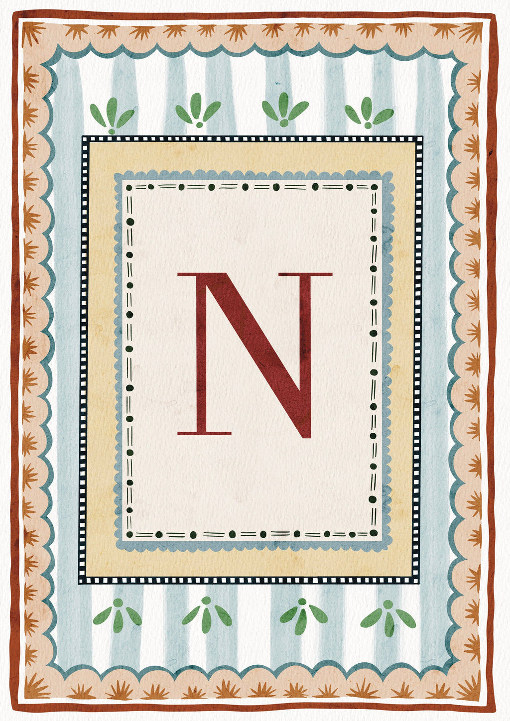 ALPHABET LETTERS ~ Blue / Red