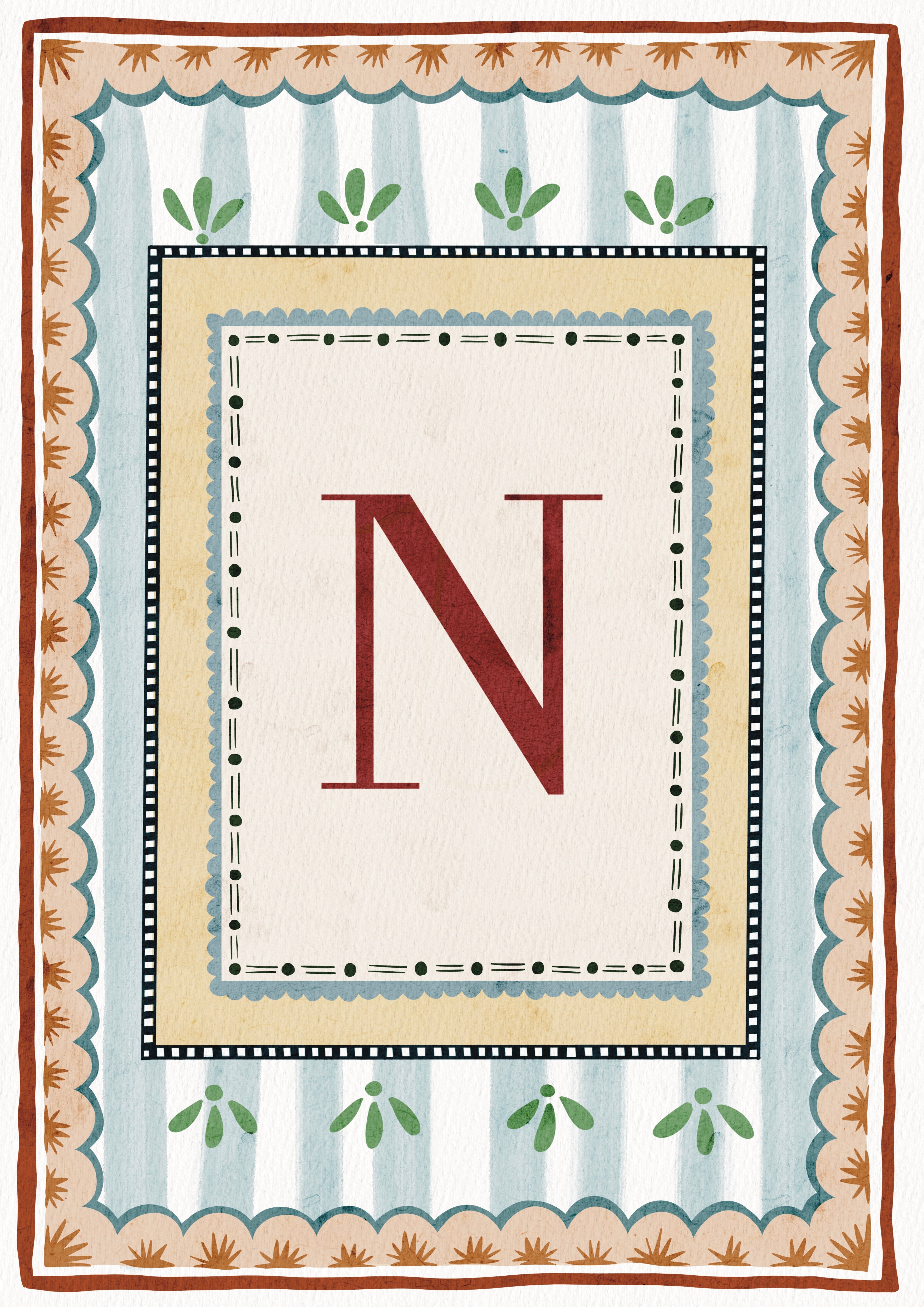 ALPHABET LETTERS ~ Blue / Red