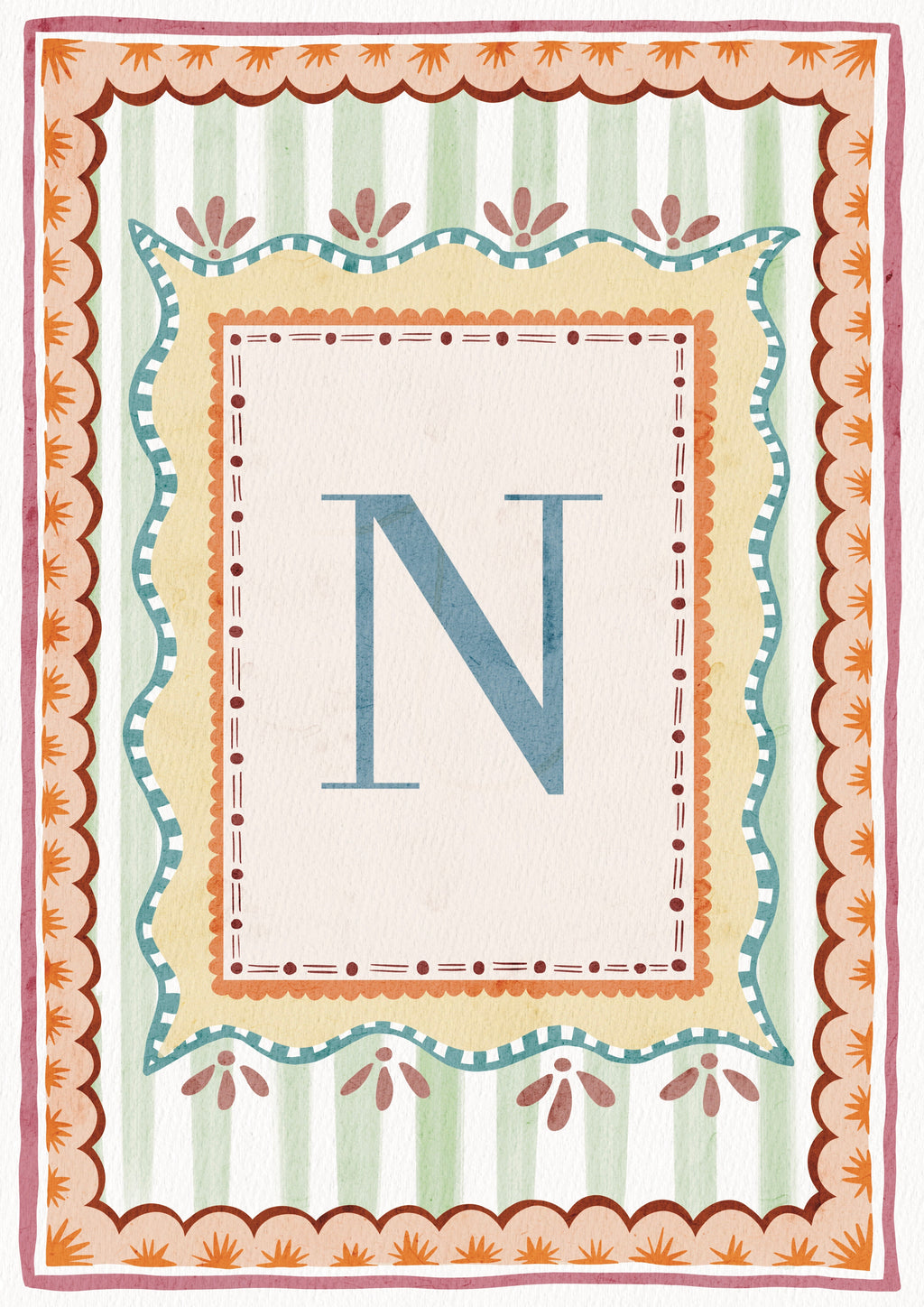 ALPHABET LETTERS ~ Blue / Pink / Green /