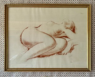 NUDE IN RED PENCIL