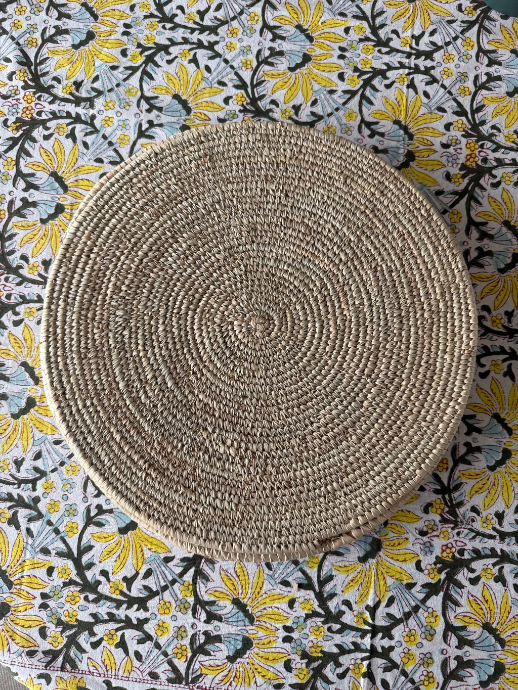 Handwoven Natural Placemats from Nigeria – Set of 4