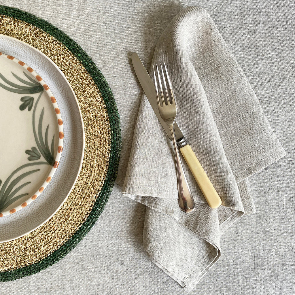 Natural Linen Tablecloth - 160 x 250cm