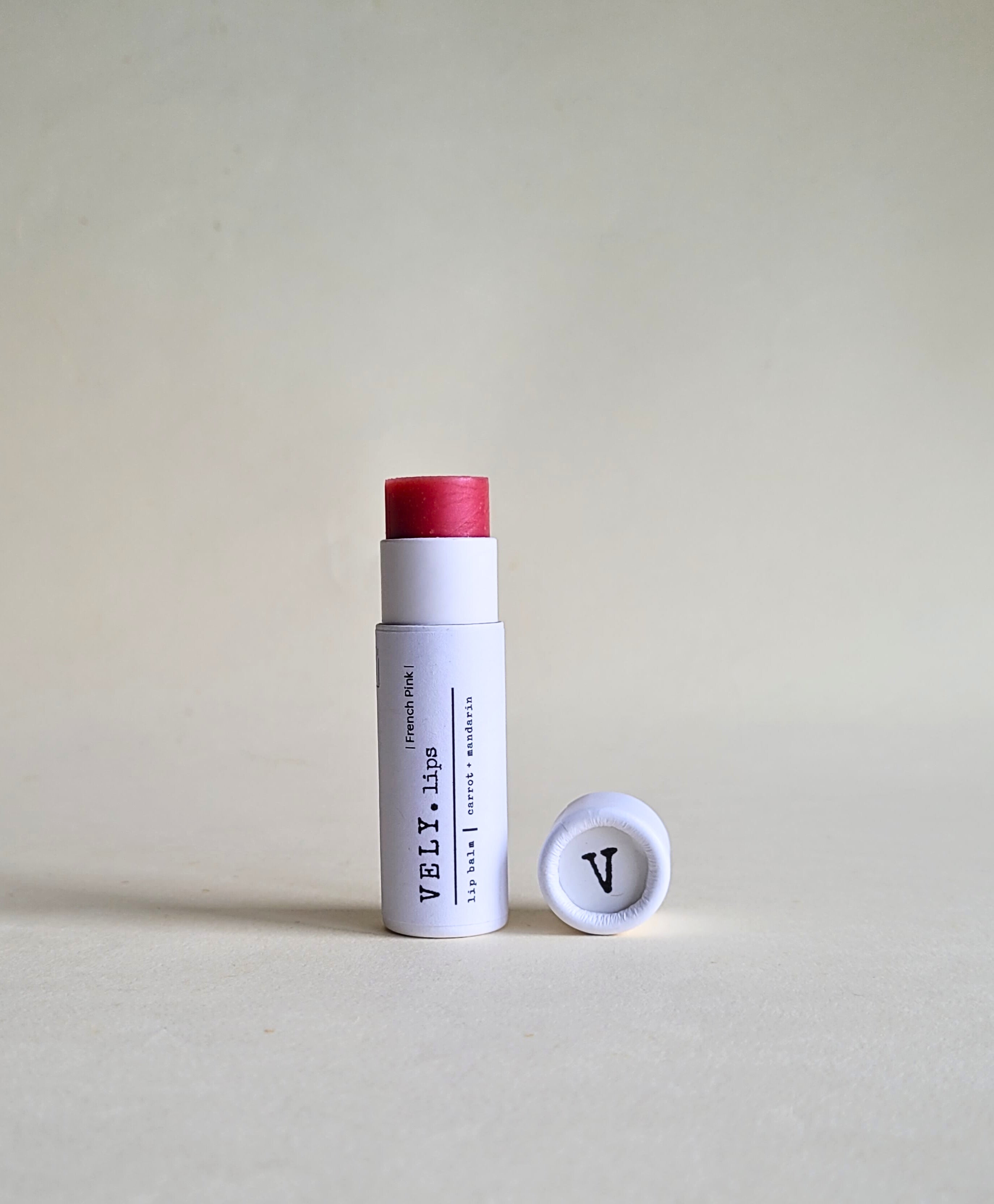 Natural Vegan Tinted Lip Balm - French Pink