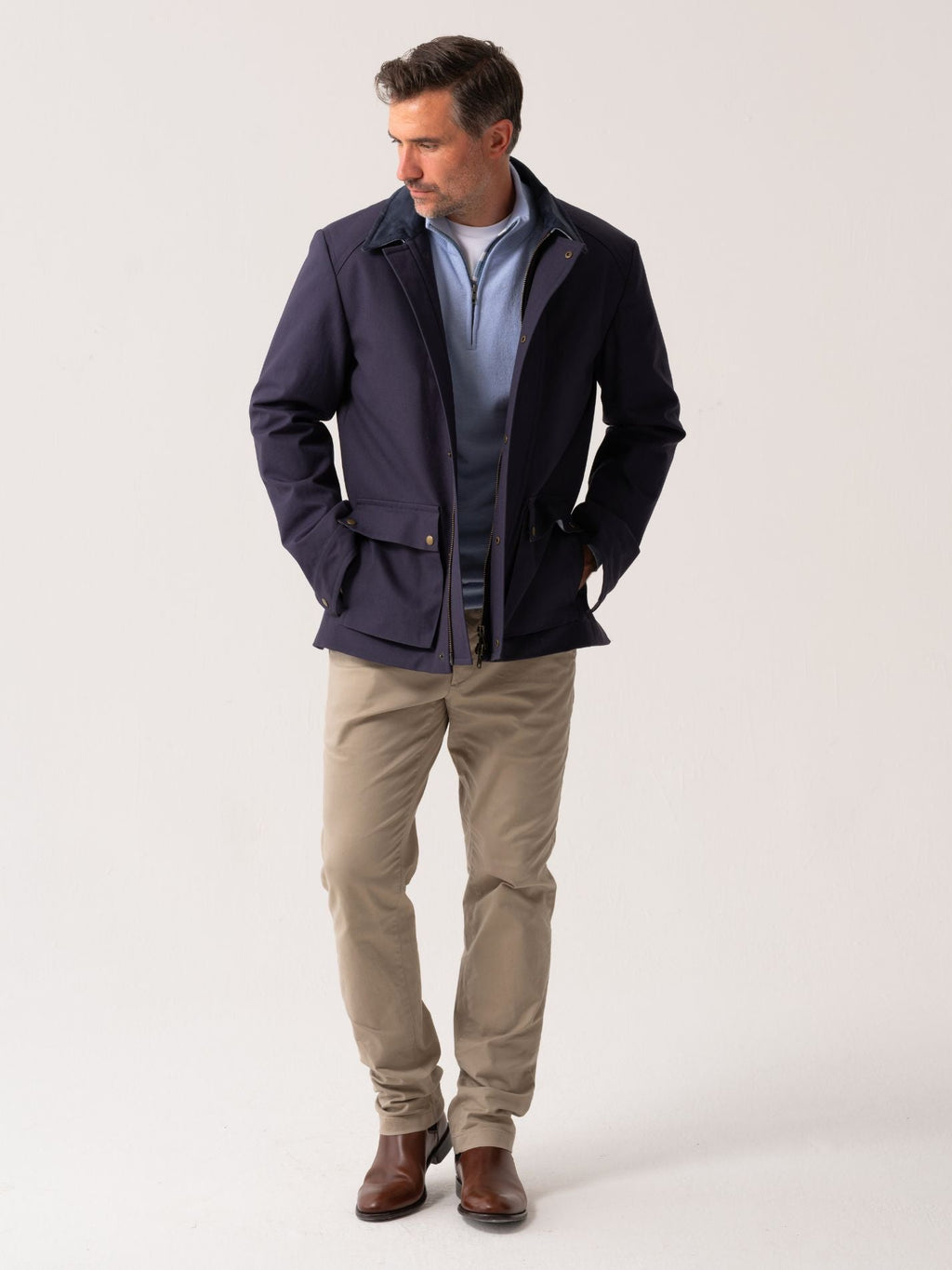 The Aberdare Coat - Navy
