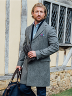 Charcoal-Grey Wool Overcoat