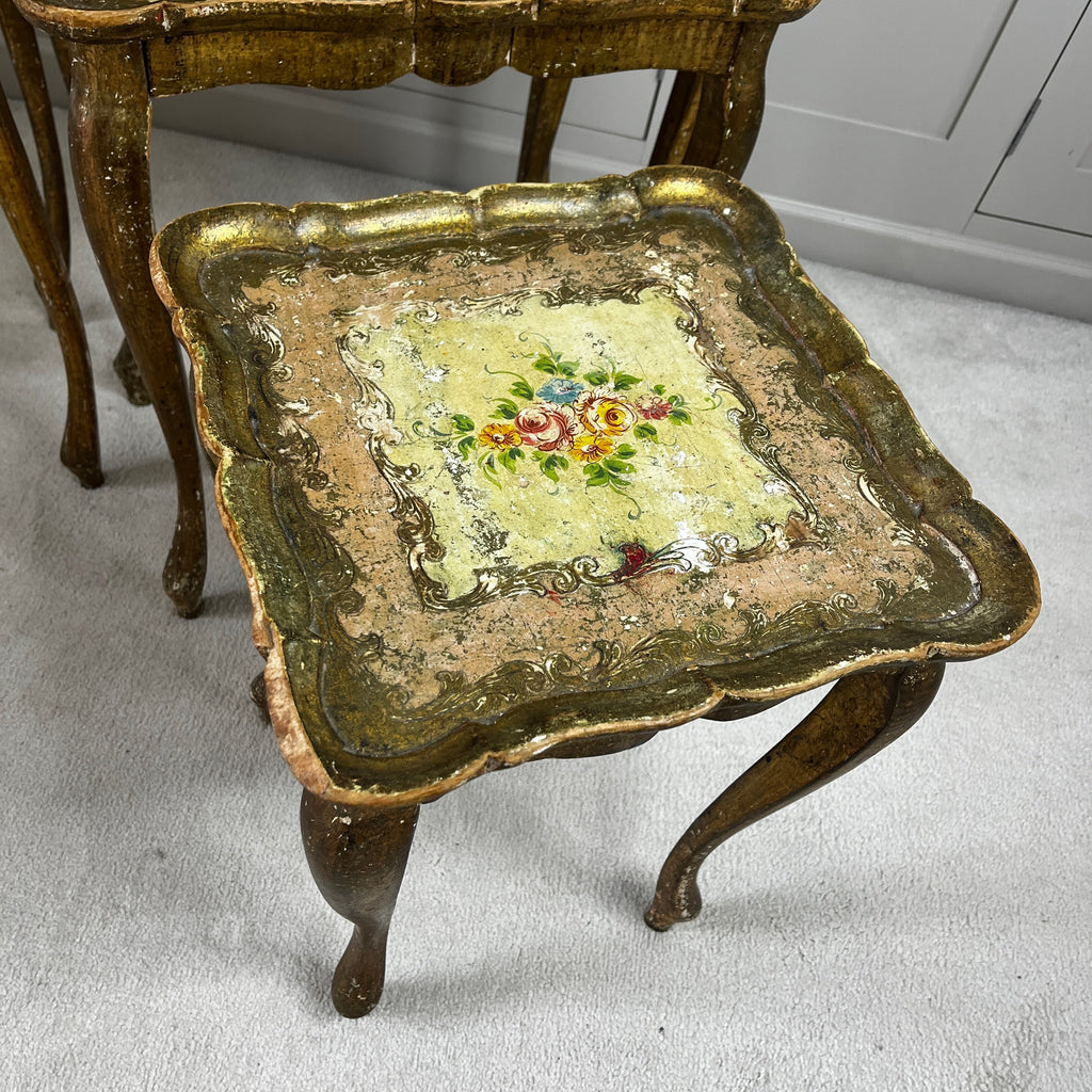 Vintage Nest of Florentine Tables