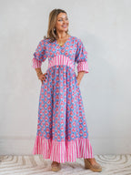 'NO REGRETS' DRESS IN STRAWBERRIES AND CREAM