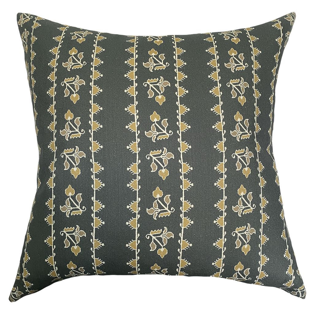 Nora Square Cushion - Slate Green
