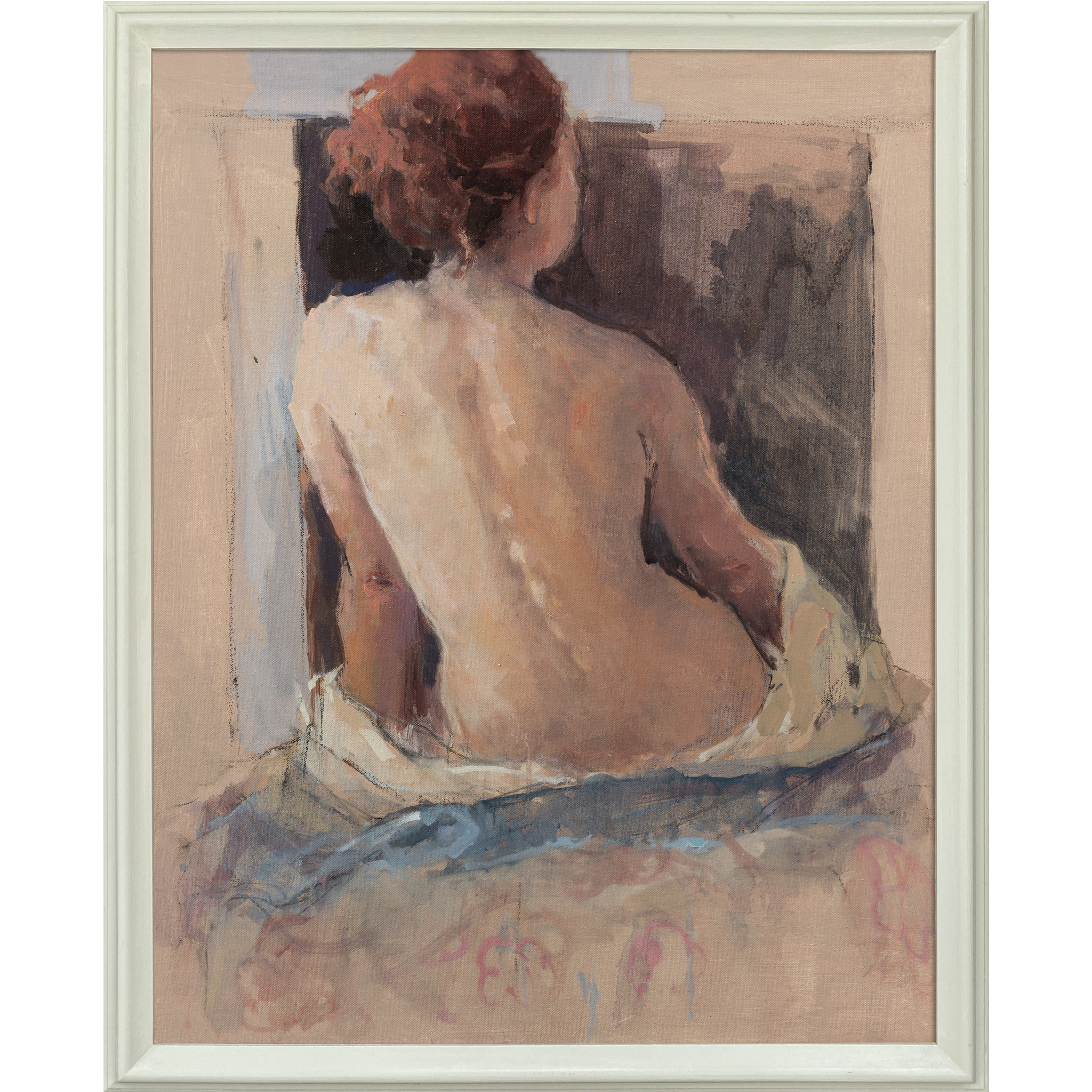 Nude I Framed Canvas Print