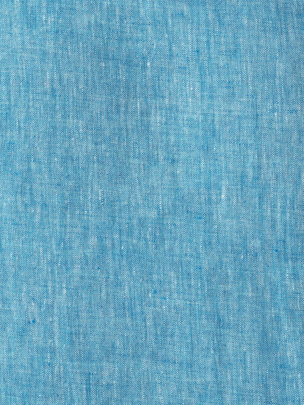 Nyota Turquoise Linen Shirt - Grandfather Collar