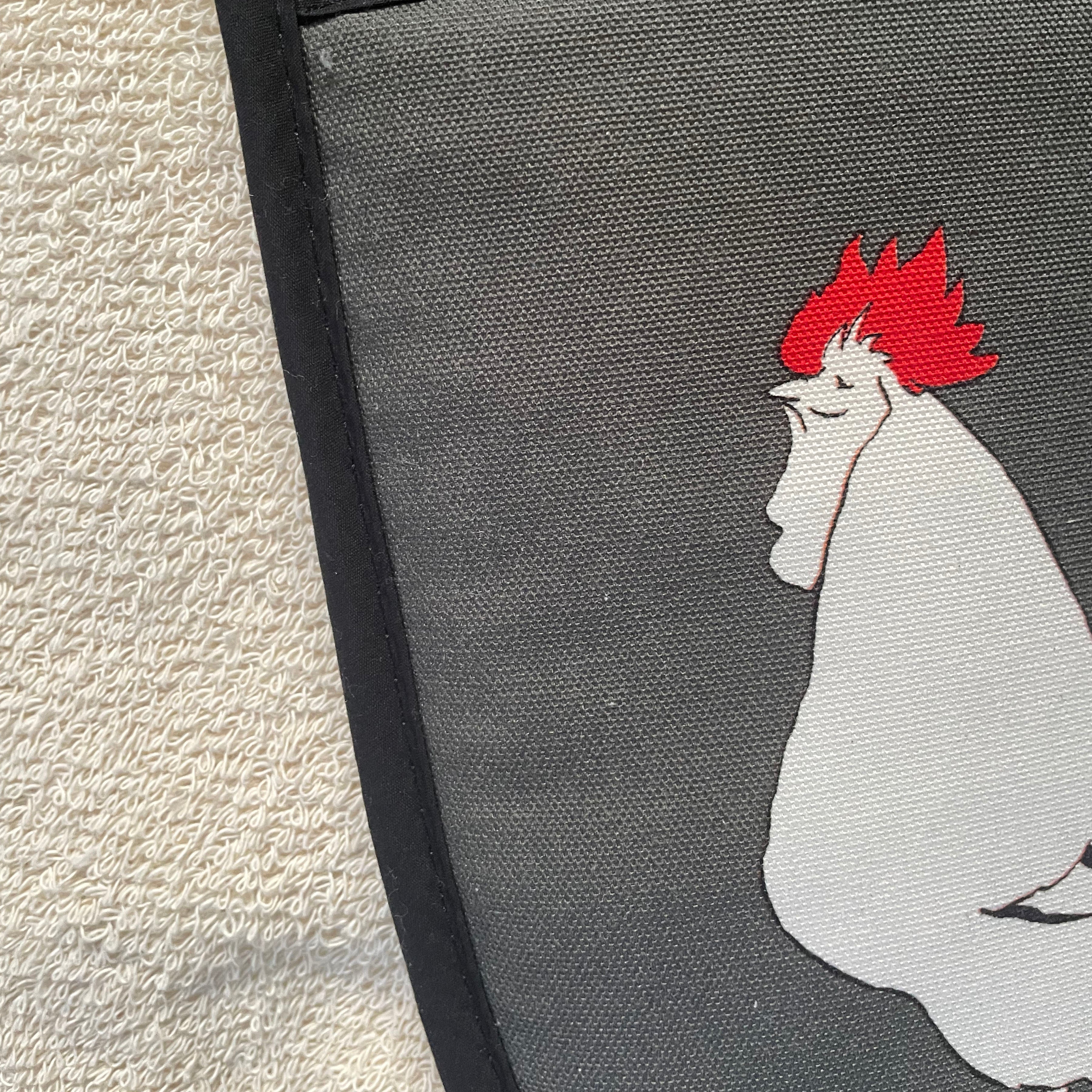 Grey hen Oven Gloves