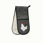 Grey hen Oven Gloves