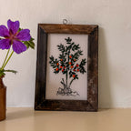 ORANGE TREE Indian glass painting