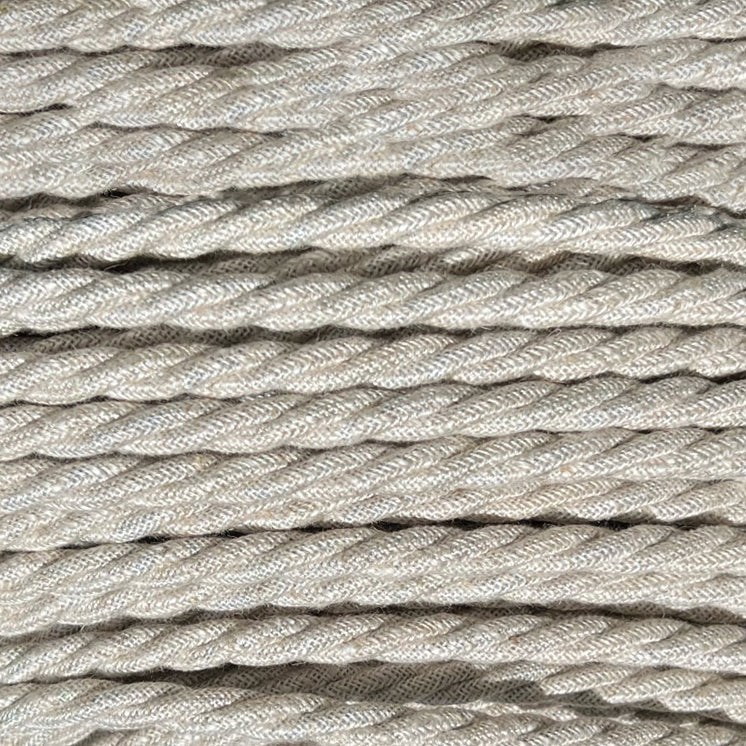 Oatmeal Linen - Lola's Leads EU Fabric Extension Cable