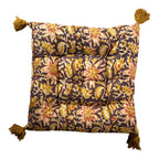 Block print cotton seat pads