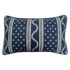 Odette Rectangular Cushion - Indigo